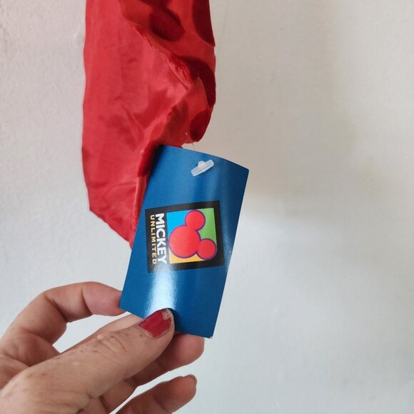 Mickey Unlimited Red Scarf 60" Mickey Mouse Logo NWT Deadstock - Picture 3 of 5